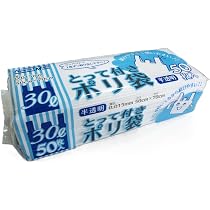 Amazon.co.jp: [日本技研工業] 取っ手付き ポリ袋 半透明乳白 30L 50枚